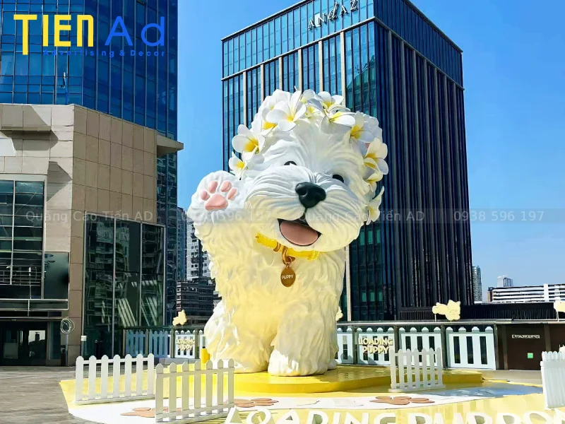 Ứng dụng của mô hình con chó bằng composite trong thực tế