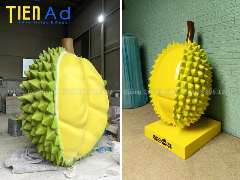 Ứng dụng của mô hình trái sầu riêng bằng composite