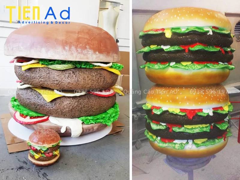 Ứng dụng thực tế của mô hình hamburger bằng composite