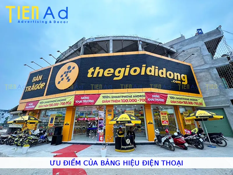 Ưu điểm của bảng hiệu điện thoại