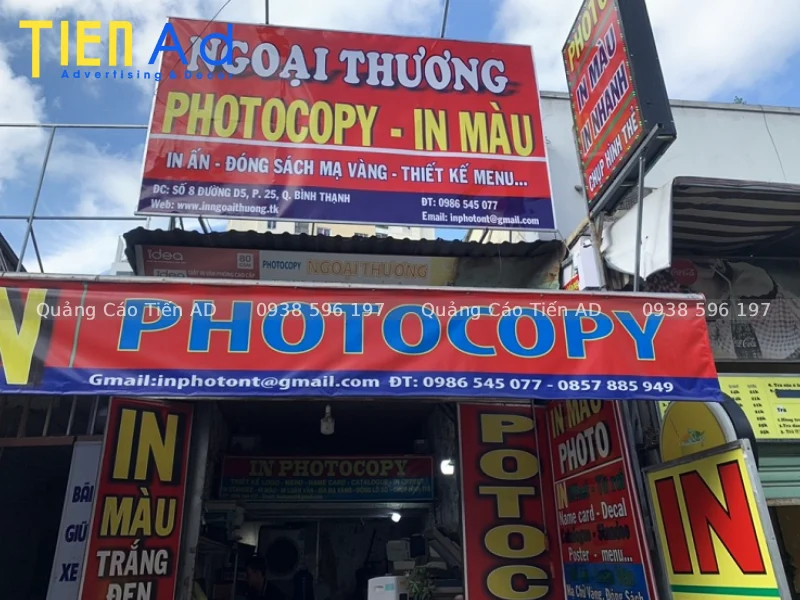 Vai trò của bảng hiệu photocopy đẹp trong việc thu hút khách hàng
