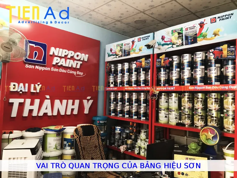 Vai trò quan trọng của bảng hiệu sơn