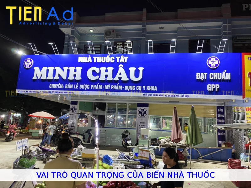 Vai trò quan trọng của biển nhà thuốc