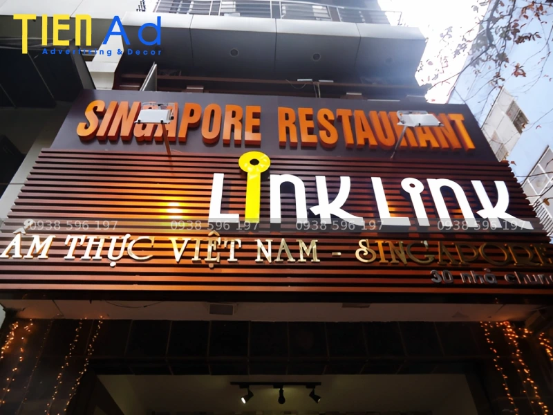 Vai trò quan trọng không thể thiếu của bảng hiệu nhà hàng