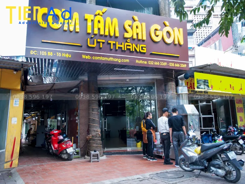 Vì sao Quảng Cáo Tiến AD là đơn vị uy tín chuyên làm bảng hiệu cơm tấm trọn gói giá rẻ tại TP.HCM