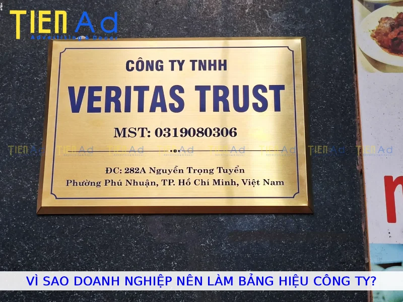 Vì sao doanh nghiệp nên làm bảng hiệu công ty