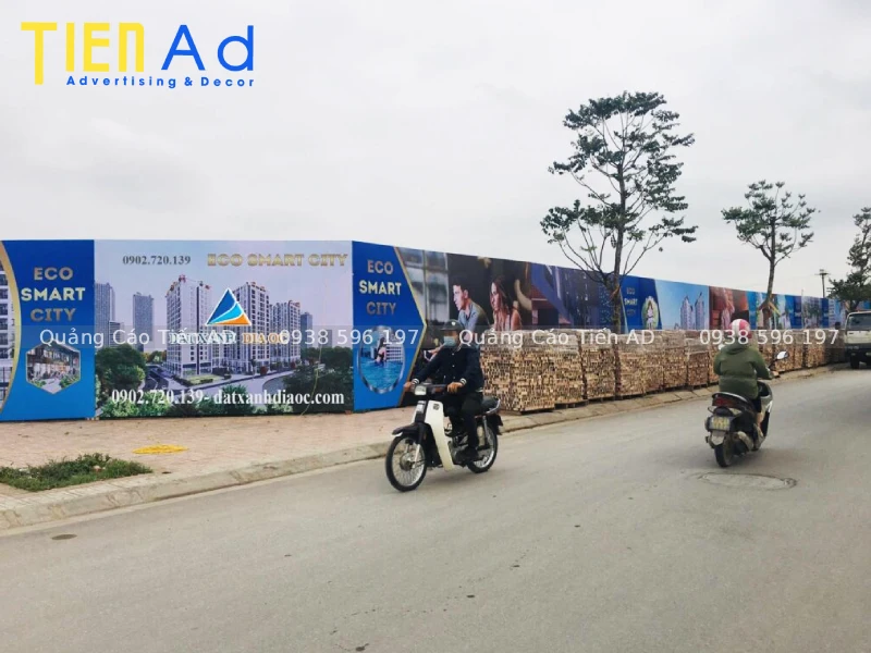 Vì sao nên chọn Tiến AD thi công hàng rào quảng cáo dự án