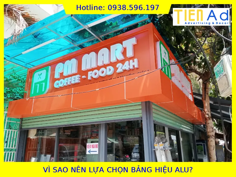 Vì sao nên lựa chọn bảng hiệu alu