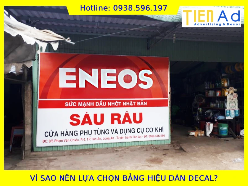 Vì sao nên lựa chọn bảng hiệu dán decal