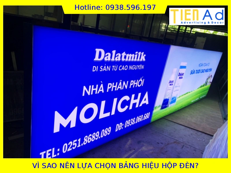 Vì sao nên lựa chọn bảng hiệu hộp đèn