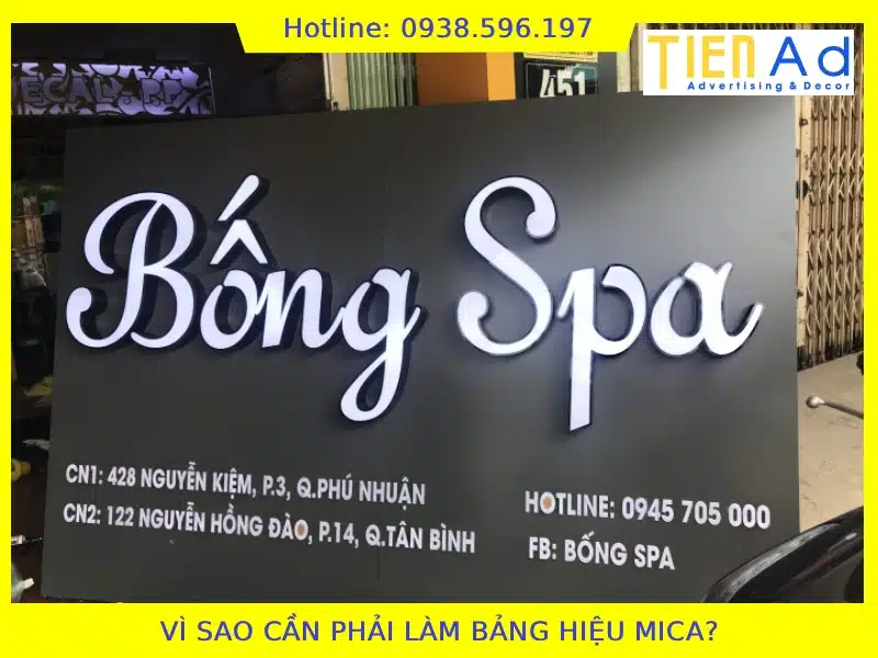 Vì sao phải làm bảng hiệu mica