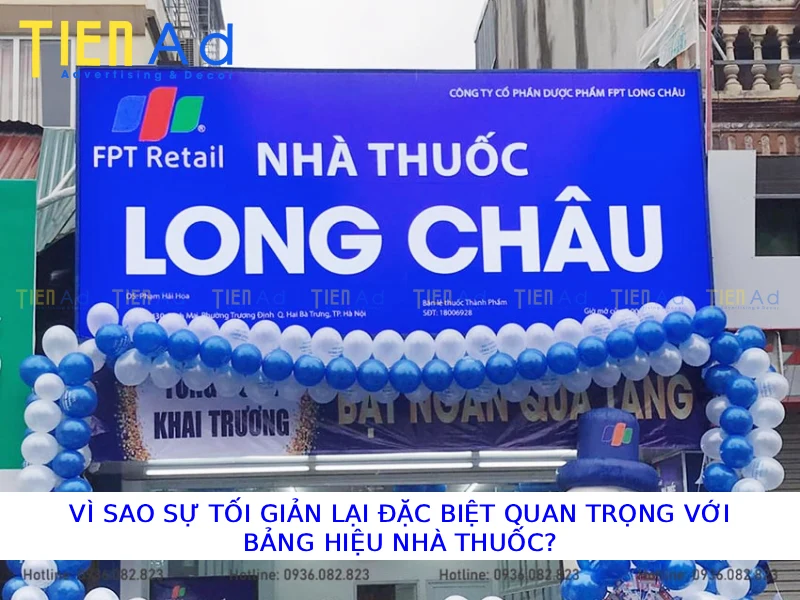 Vì sao sự tối giản lại đặc biệt quan trọng với bảng hiệu nhà thuốc