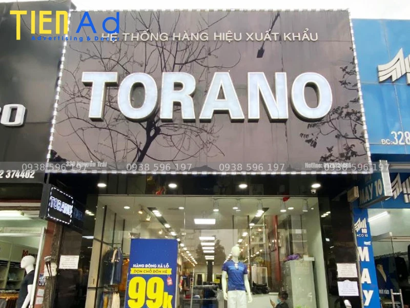 biển quảng cáo shop quần áo nam