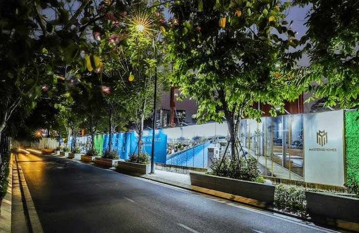 hàng rào quảng cáo công trình đẹp