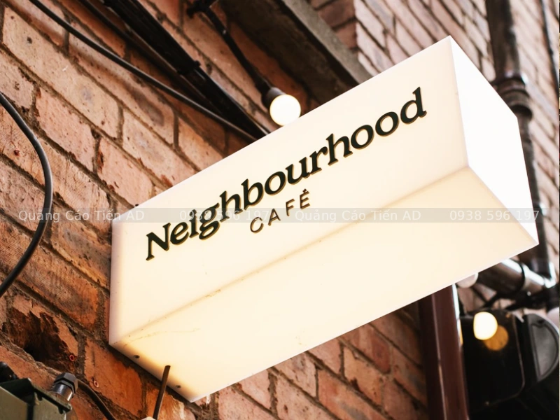 hộp đèn mica không viền