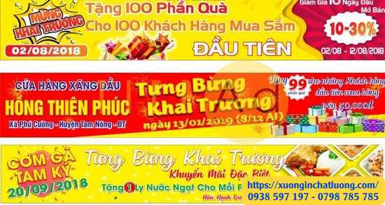 Mẫu băng rôn khai trương