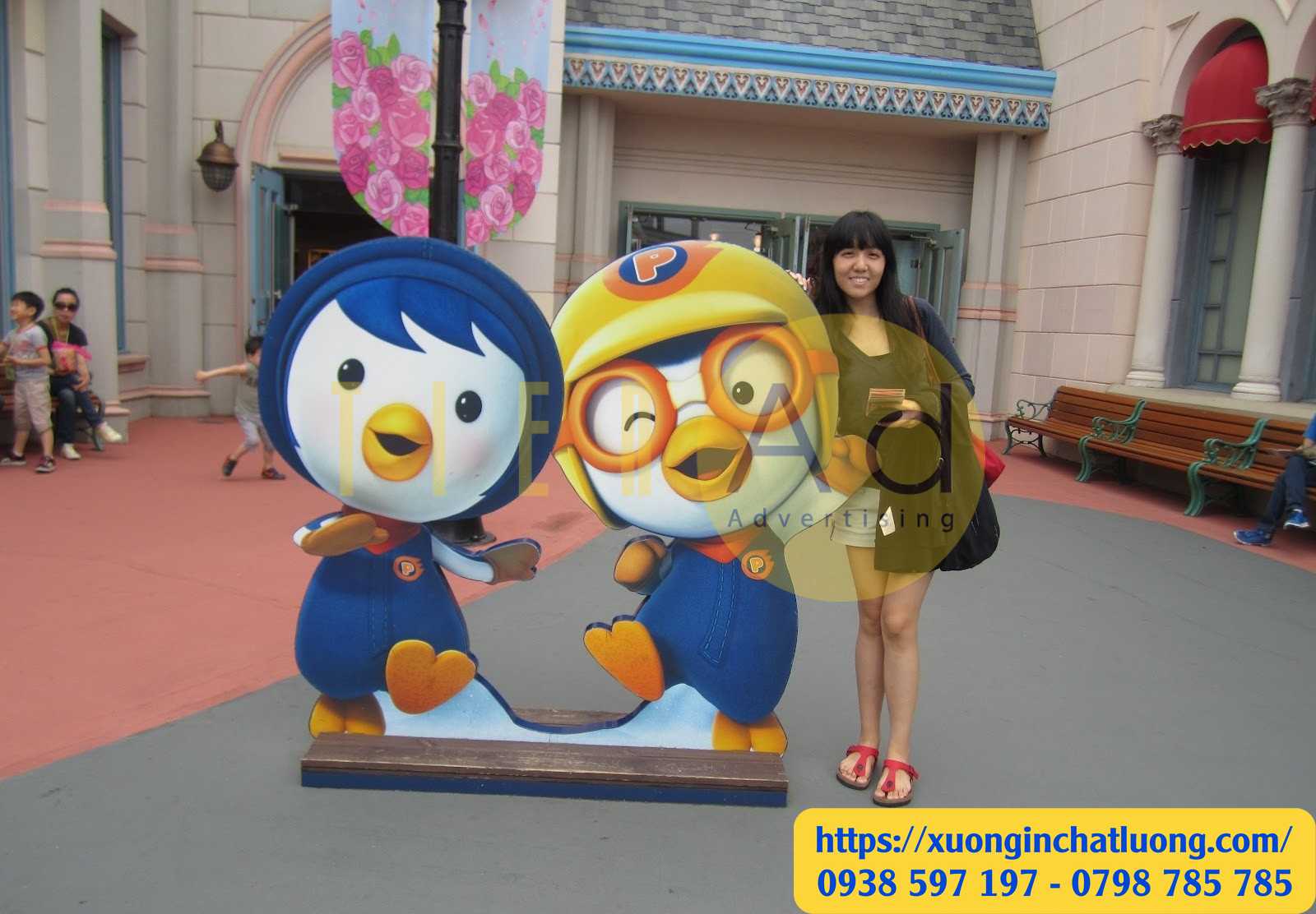 in PP cán format làm mô hình standee sự kiện